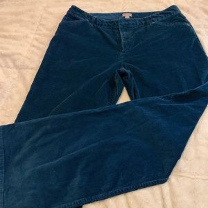 J. Jill Teal Flare Corduroy Pants